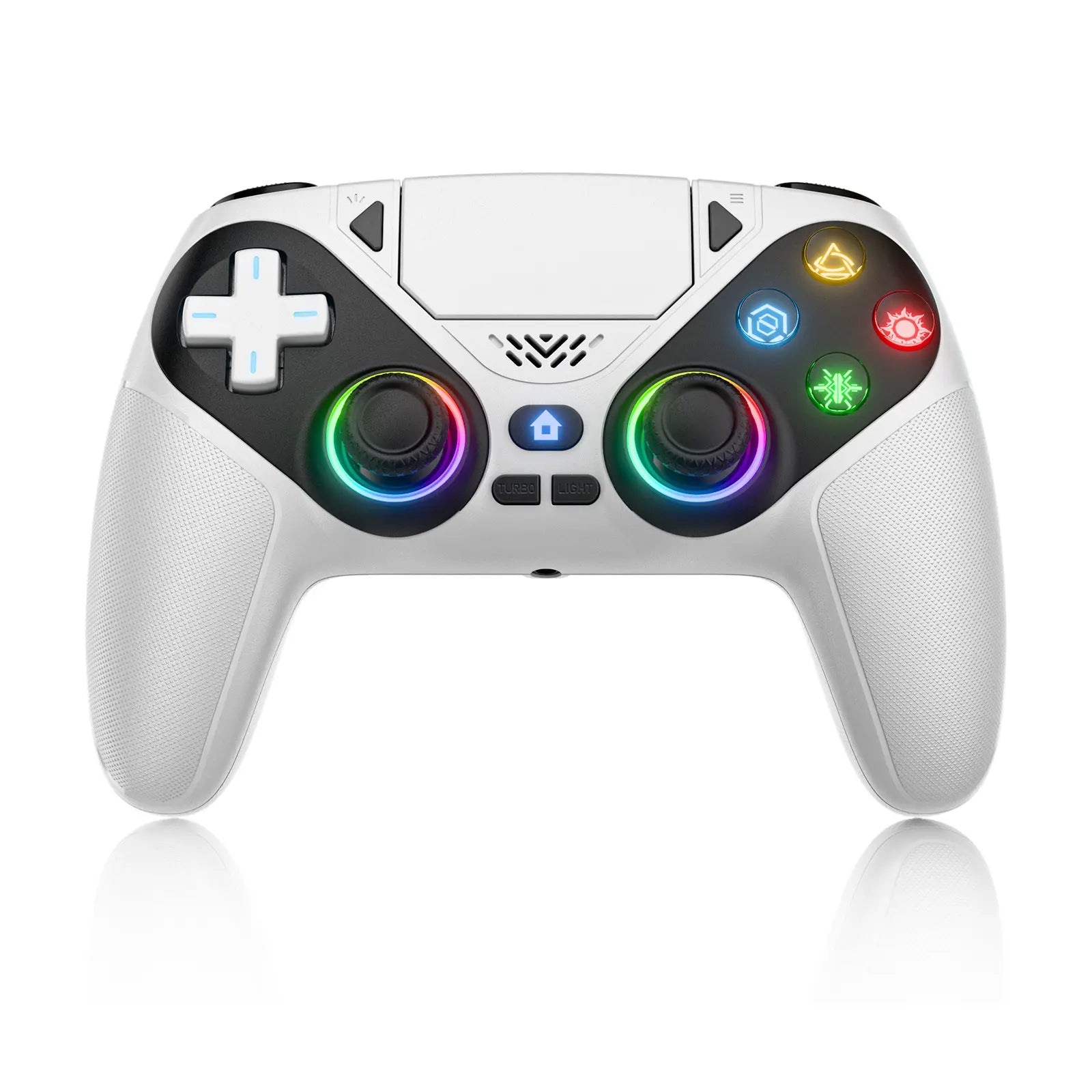Wireless Gaming Controller - RGB Lighting + Motion Sensing + Programmable Buttons For PS5-Compatible Precision Gameplay