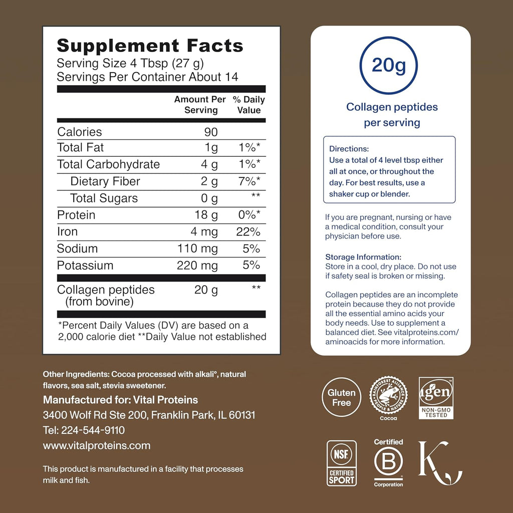 Delicious Chocolate Collagen for Glowing Skin & Strong Joints