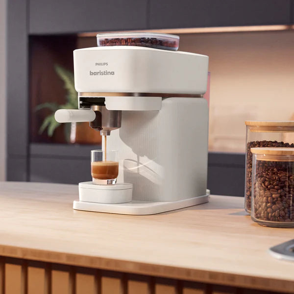Philips Baristina Espresso machine Milky White