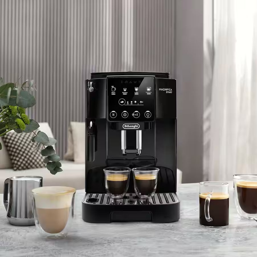 Magnifica Start Espresso Machine (Black) with Manual Milk Frothing