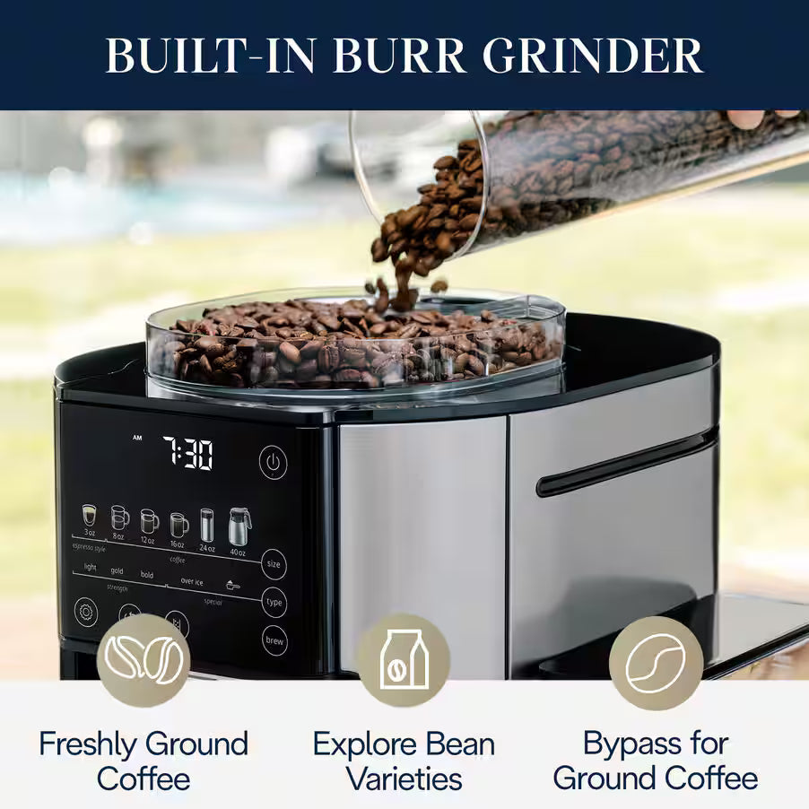 De'Longhi TrueBrew Automatic Coffee Machine - Stainless with Thermal Carafe