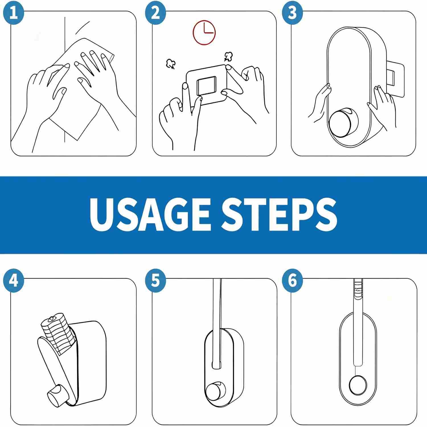 Disposable Toilet Brush Kit - Rotating No-Touch Head For Under-Rim Deep Cleaning