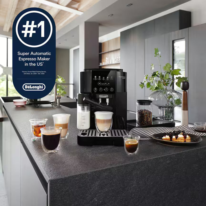 Magnifica Start Espresso Machine (Black) with LatteCrema System