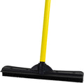 Rubber Pet Hair Broom – Electrostatic Rubber Bristles For Deep Carpet & Floor De-Shedding